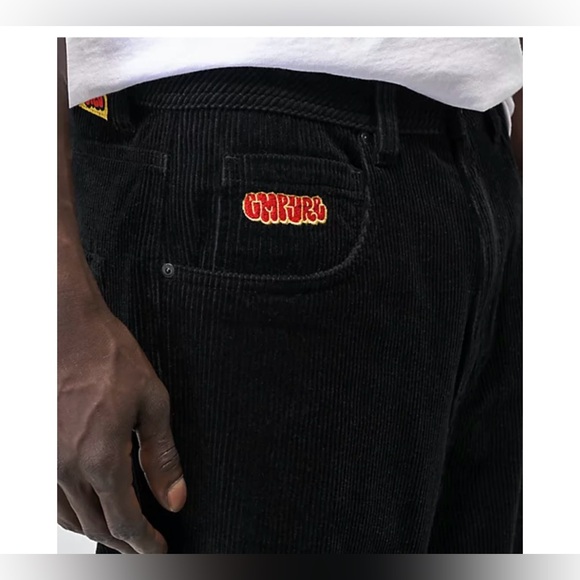 🛹 Empyre Loose Fit Black Corduroy Skate Pants 🛹 - Picture 3 of 7